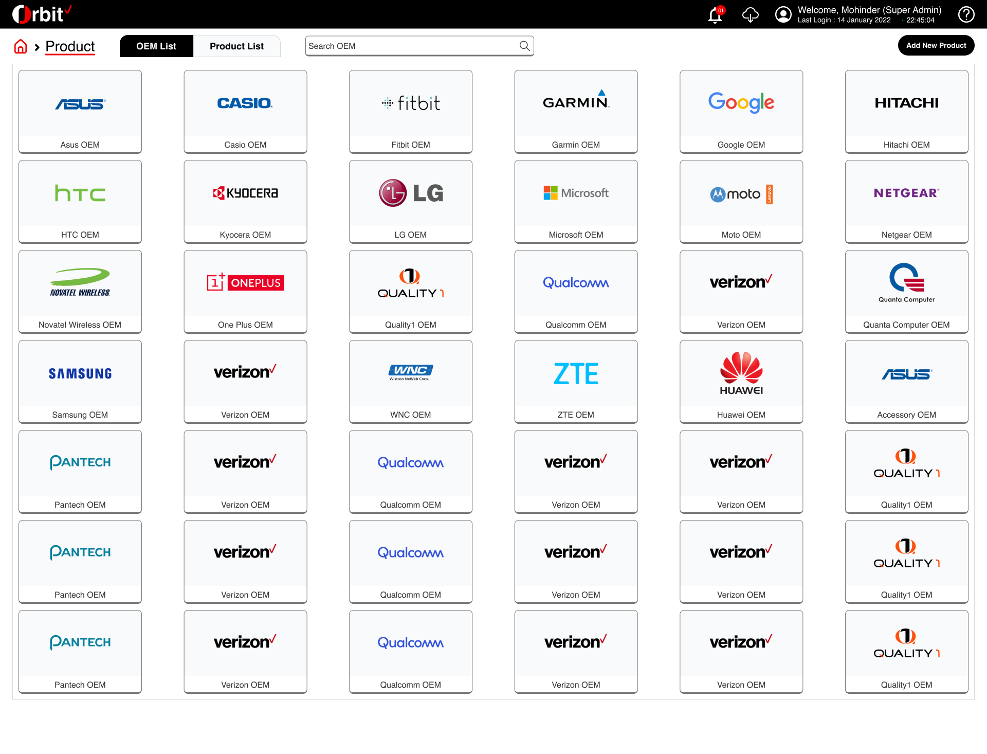 Orbit — Orbit - Web Portal
