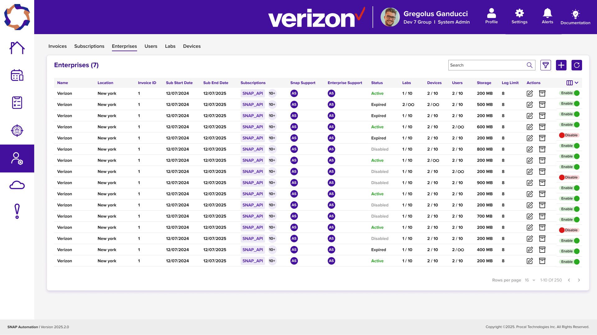 Snap Automation — SNAP Automation — Web Portal